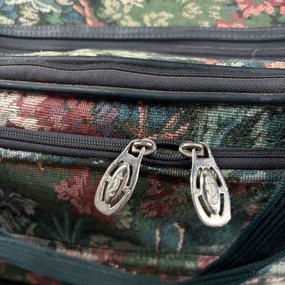 Atlantic Floral Tapestry Carry-On Bag With Dual Zippers - Picture 4 of 10